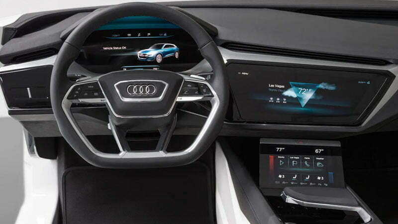 Audi RS Q6 e tron 2022 Interior Sreering View