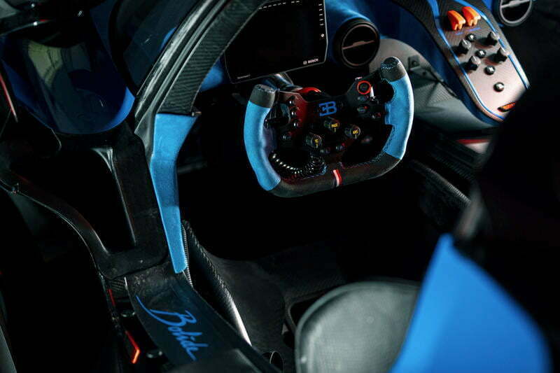 Bugatti Bolide 2024 Interior Steering View