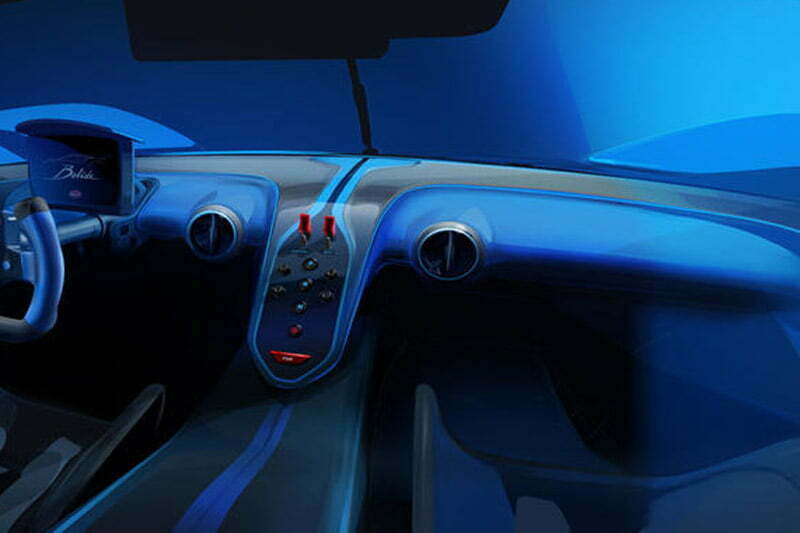 Bugatti Bolide interior Gear View