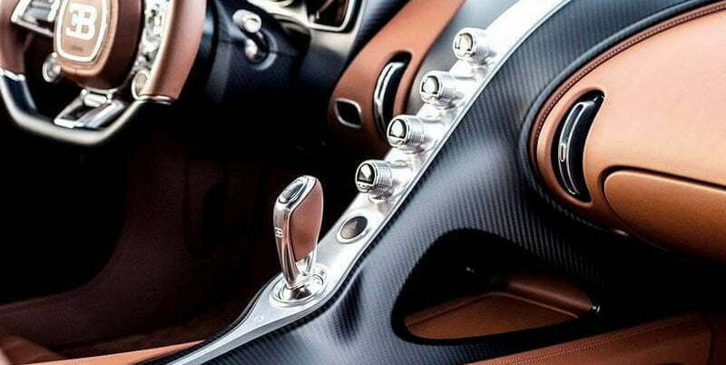 Bugatti Chiron 2022 Interior Gear View
