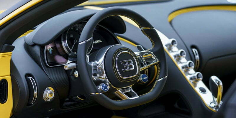 Bugatti Chiron 2022 Interior Steering View