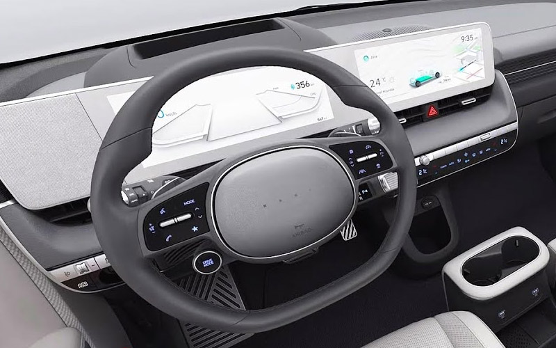 Hyundai Ioniq 5 LR AWD 2022 steering view
