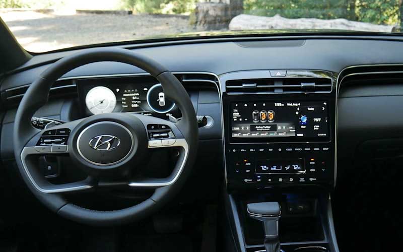 Hyundai Santa Cruz Limited 2022 steering view
