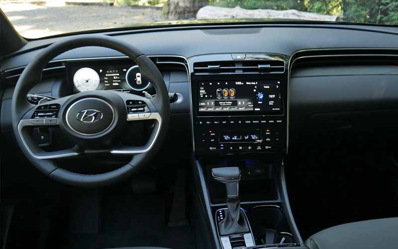 Hyundai Santa Cruz SEL Premium 2022 steering view