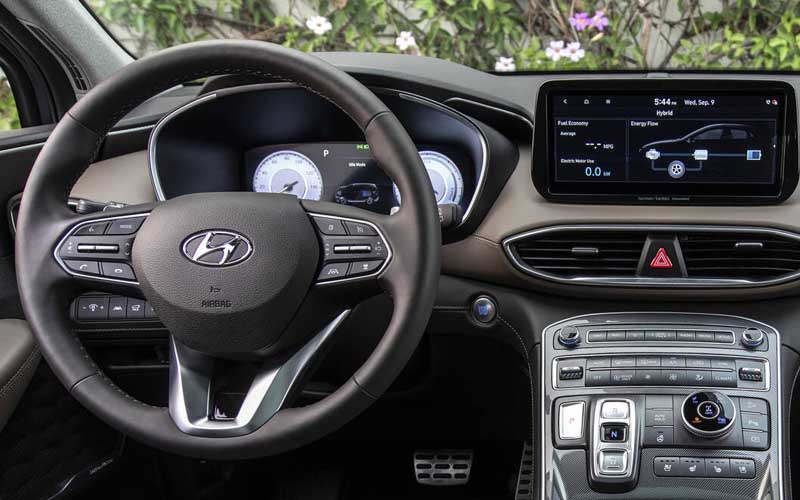 Hyundai Santa Fe Plug in Hybrid SEL Convenience 2022 steering view