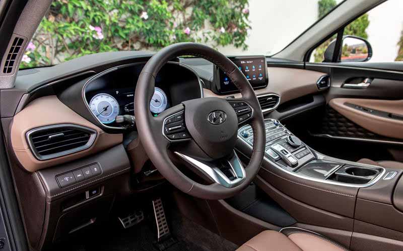 Hyundai Santa Fe XRT AWD 2022 steering view