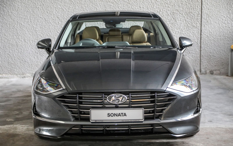 Hyundai Sonata Hybrid Blue 2.0L 2022 exterior front
