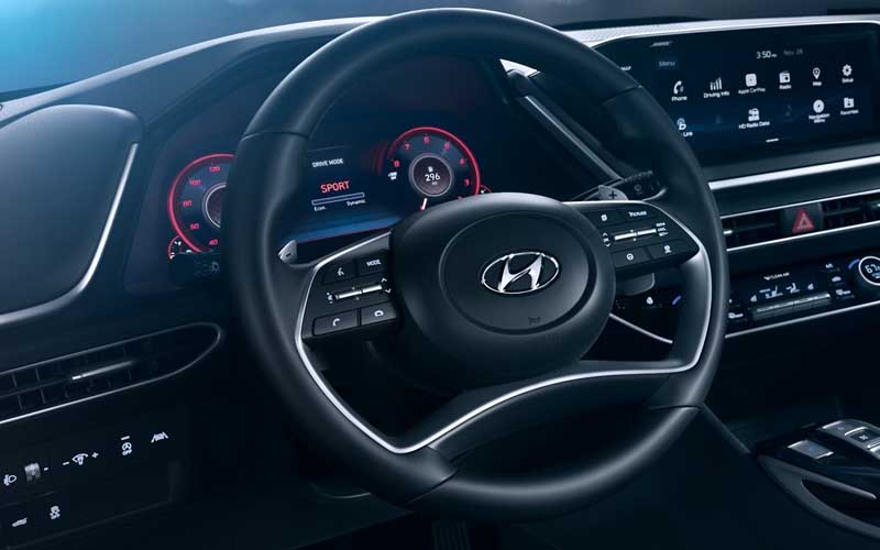 Hyundai Sonata SEL Plus 1.6T 2022 steering view