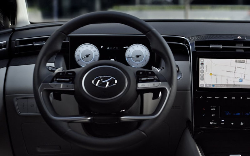 Hyundai Tucson Plug-In Hybrid Limited 2022 steering view
