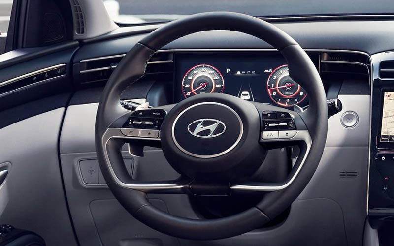 Hyundai Tucson SEL 2022 steering view