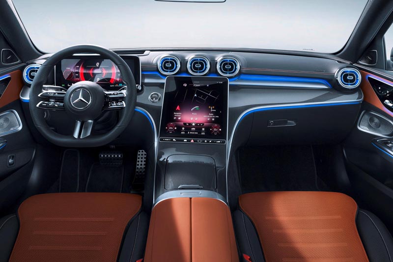 Mercedes Benz C Class Sedan 2022 Dashboard Interior