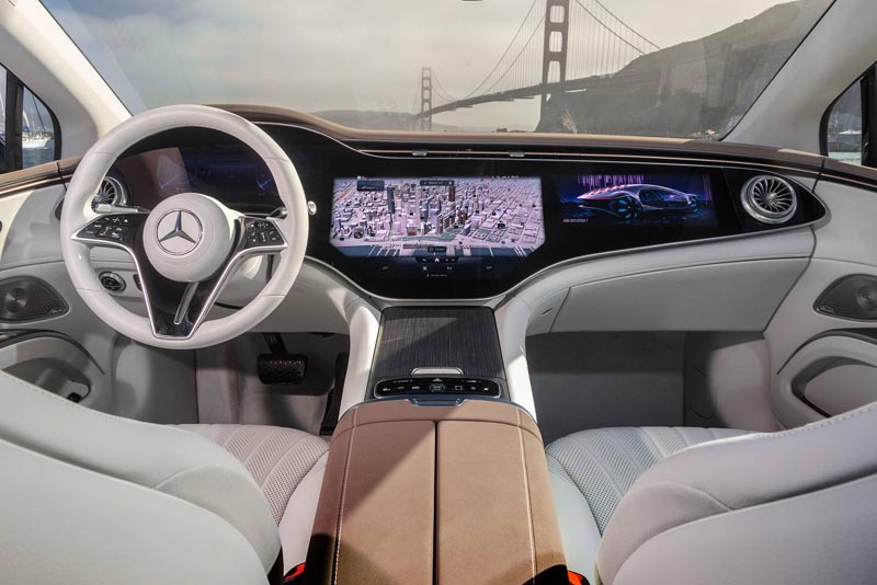 Mercedes Benz EQS 2022 Dashboard Interior