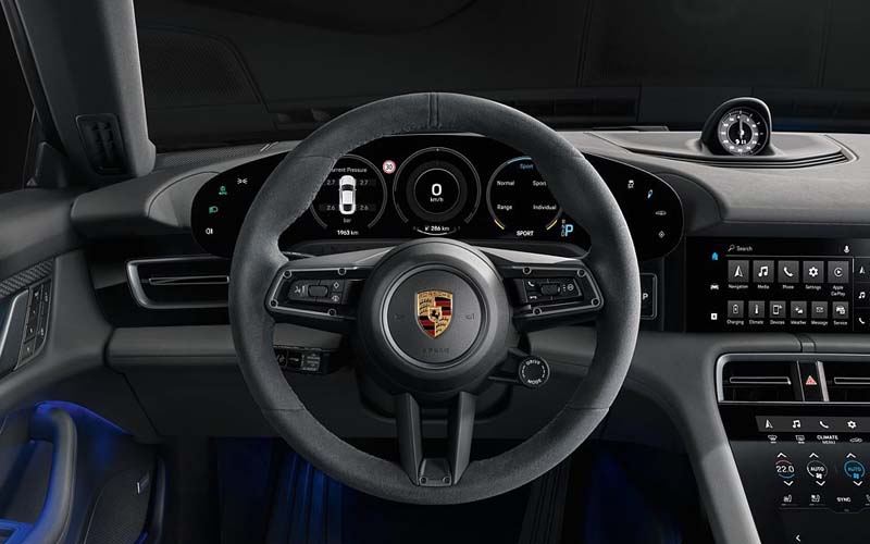 Porsche Taycan 4S Plus 2022 steering view