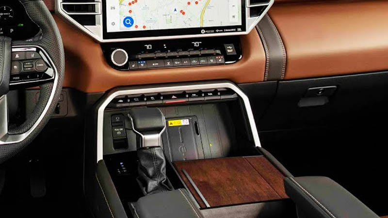 Toyota Tundra Hybrid Platinum 2022 Interior Gear View