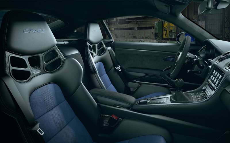 Porsche 718 Cayman GT4 RS interior seats
