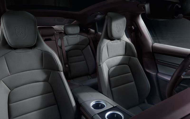 porsche taycan turbo 2022 interior seats