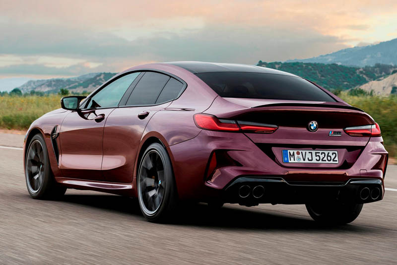 BMW M8 Competition Gran Coupe 2022 Back View
