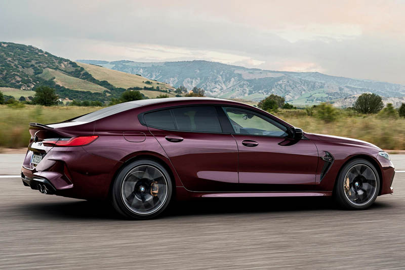 BMW M8 Competition Gran Coupe 2022 Side View