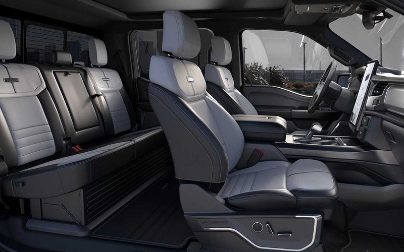 Ford F-150 Lightning Platinum 2022 interior seats