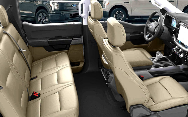Ford F-150 Lightning Pro 2022 interior seats