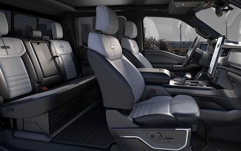 Ford F-150 Lightning XLT 2022 interior seats