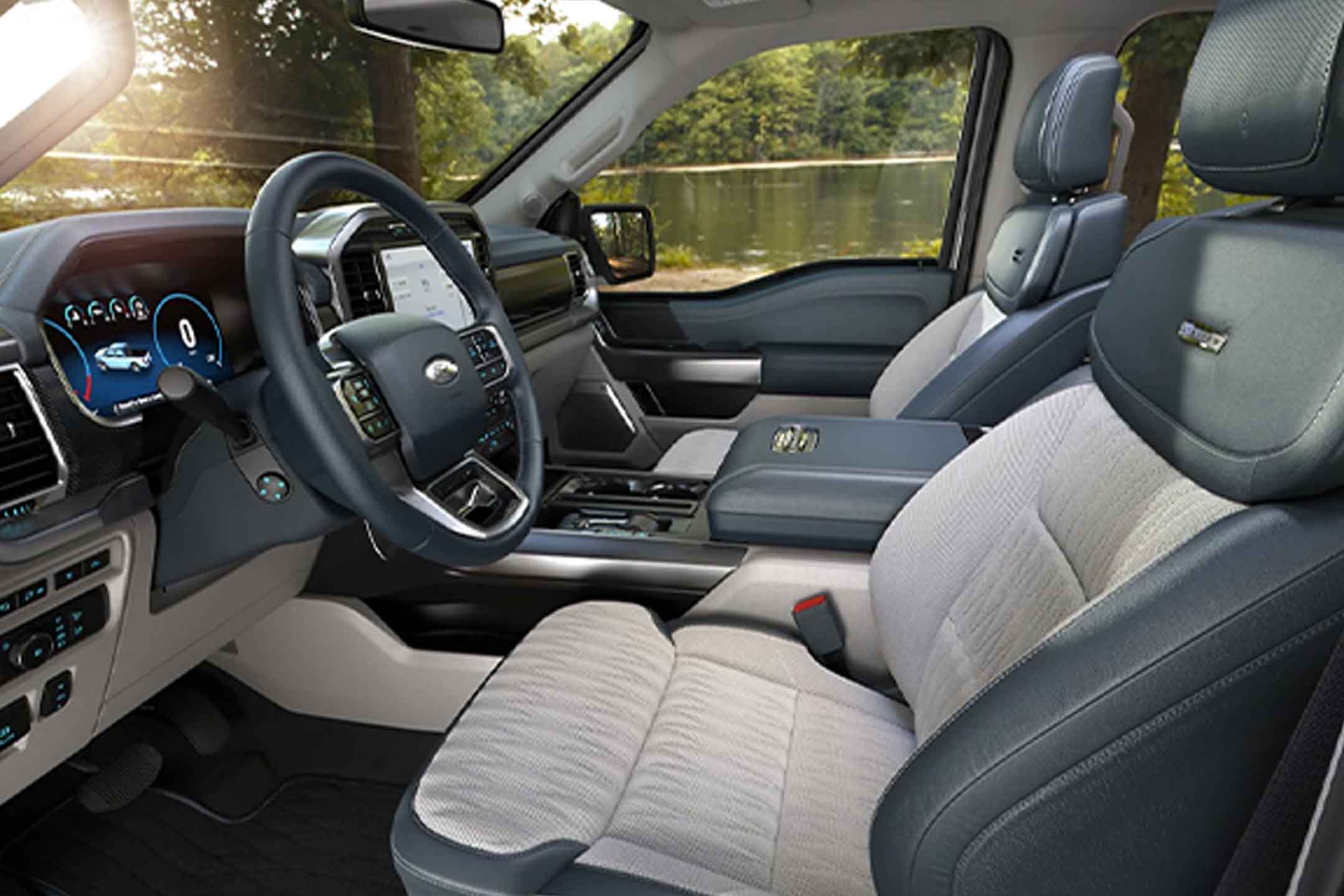 Ford F-150 Limited 2022 interior seats 