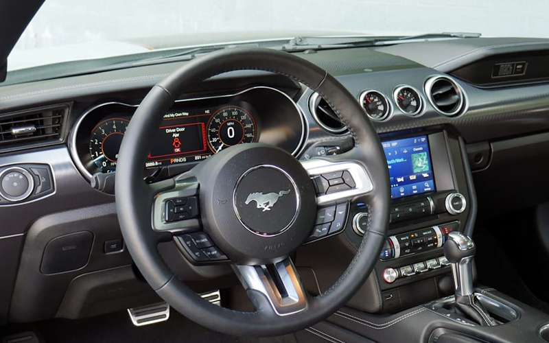 Ford Mustang EcoBoost Premium Coupe 2022 steering view