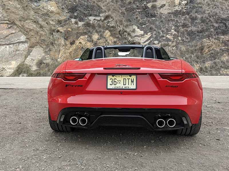Jaguar F-Type R Convertible 2022 Back View