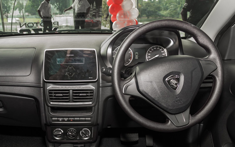 Proton Saga Standard AT 2021 steering view