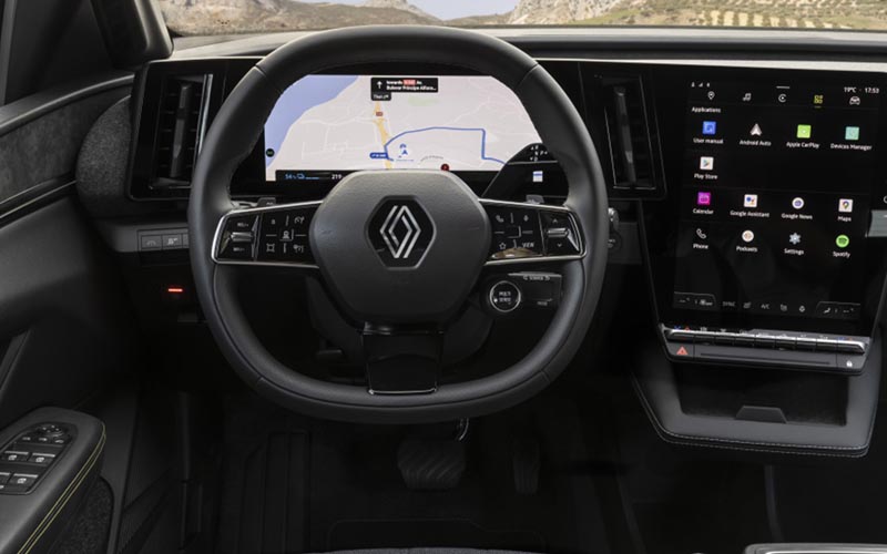 All-New Renault Megane E-Tech Electric 2022 steering view