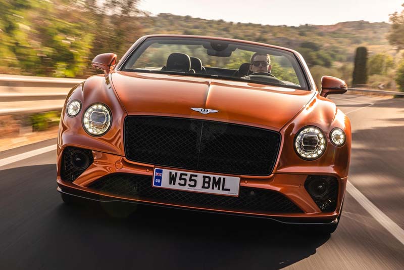 Bentley Continental GT Speed Convertible 2022 Front View