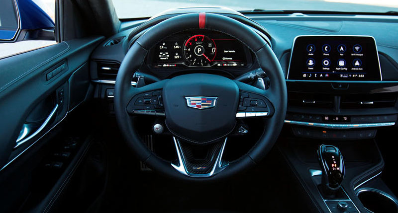 Cadillac CT4-V Blackwing 2022 Interior Steering View
