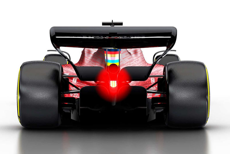 Ferrari F1 2022 Back View