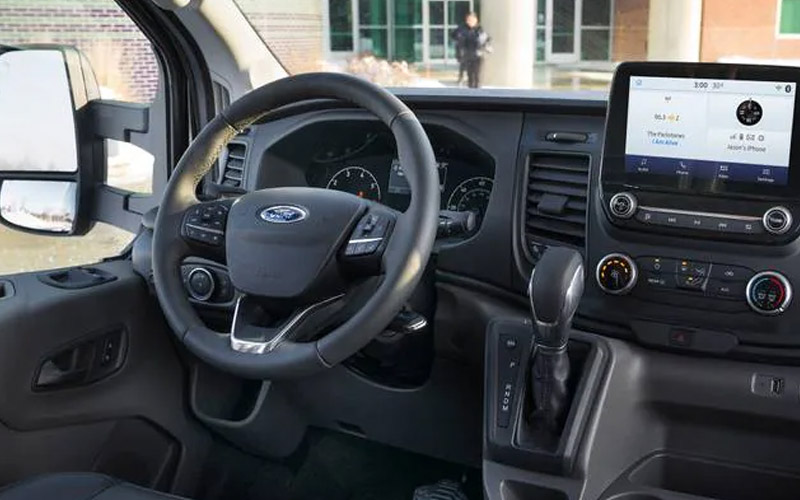 Ford Transit Passenger Van 350 HD XLT 2022 steering view