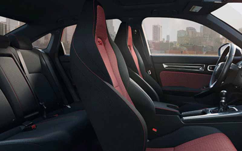 Honda Civic Si Sedan with Summer Tires 2022 interior seats