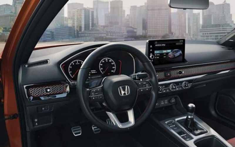 Honda Civic Si Sedan with Summer Tires 2022 steering view