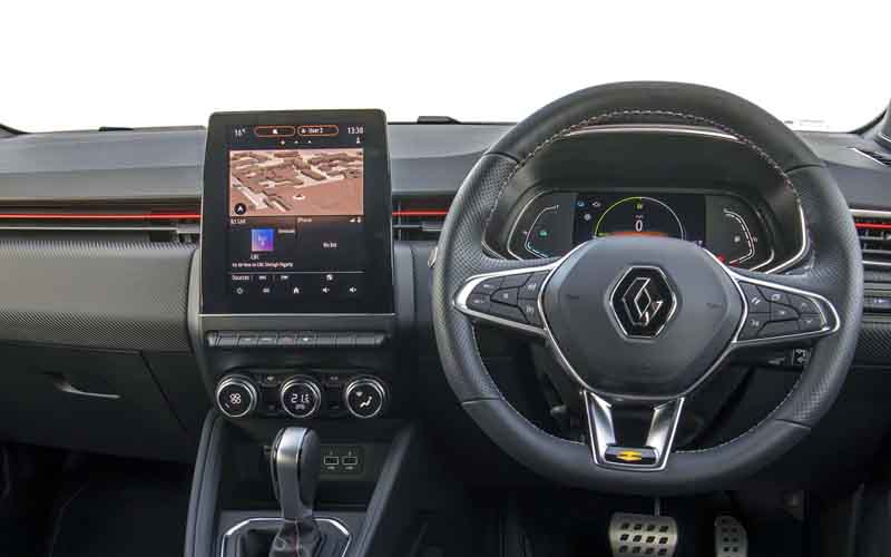 Renault Clio E-Tech Hybrid 2022 steering view