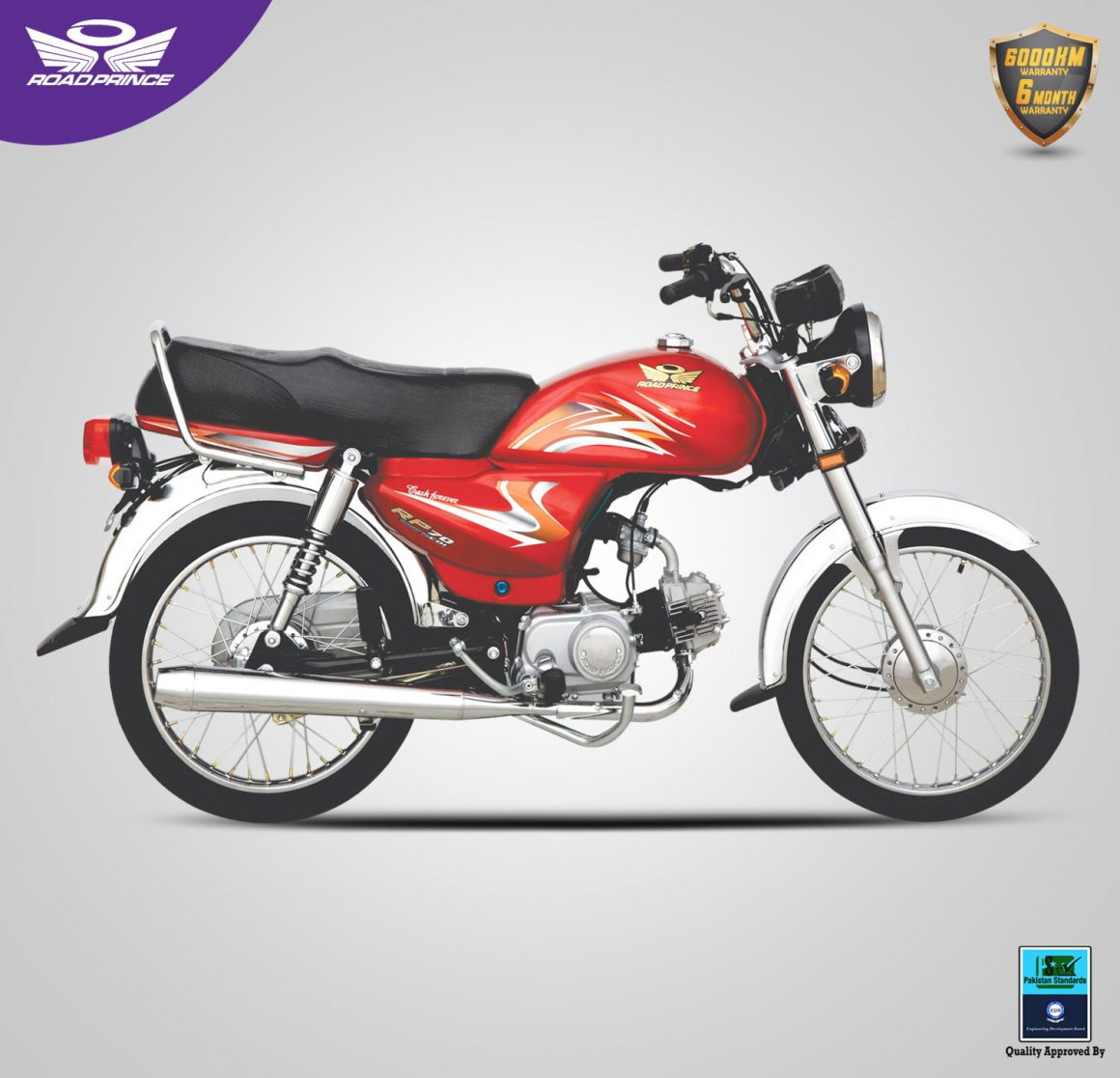 Road Prince Classic 70cc 2022 Red Colour