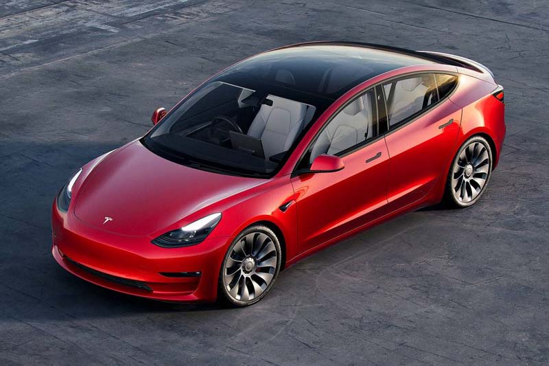Tesla Model 3 Long Range AWD 2022 Front View