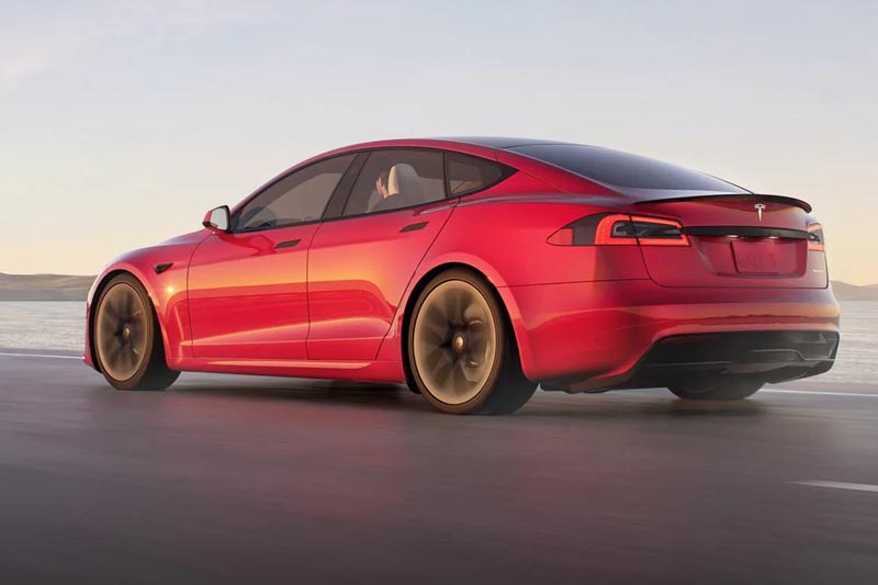 Tesla Model S Long Range 2022 Back View