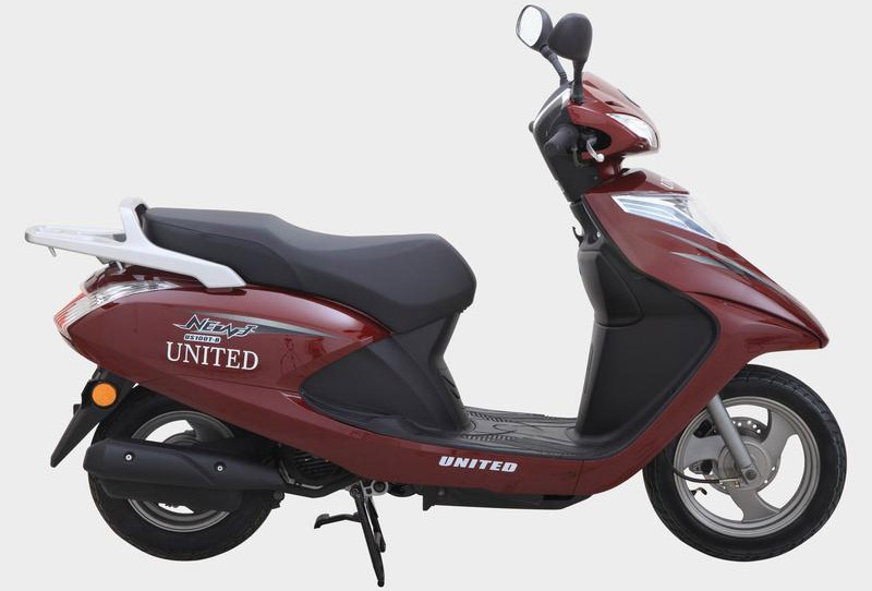 United 100CC Scooty 2022 Side View