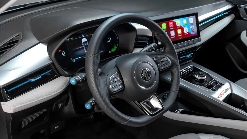 MG5 EV 2022 Interior Steering View