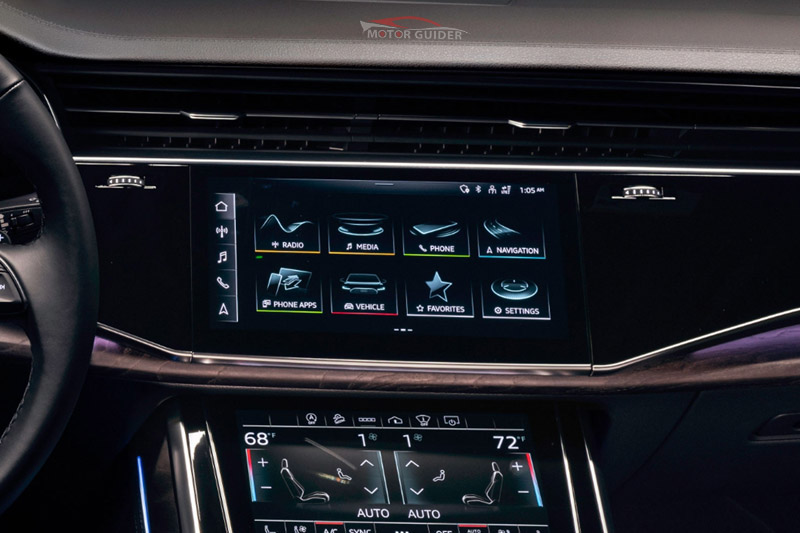 Audi Q7 2023 Interior Display View