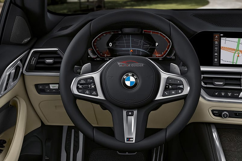 BMW 4-Series Convertible 2023 Interior Steering View