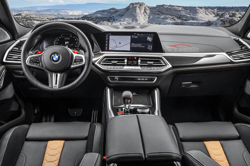BMW X6 M 2023 Interior Dashboard View