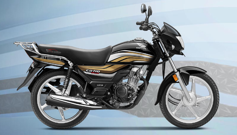 Honda CD 110 Dream Deluxe 2022 Black with Cabin Gold Colour View