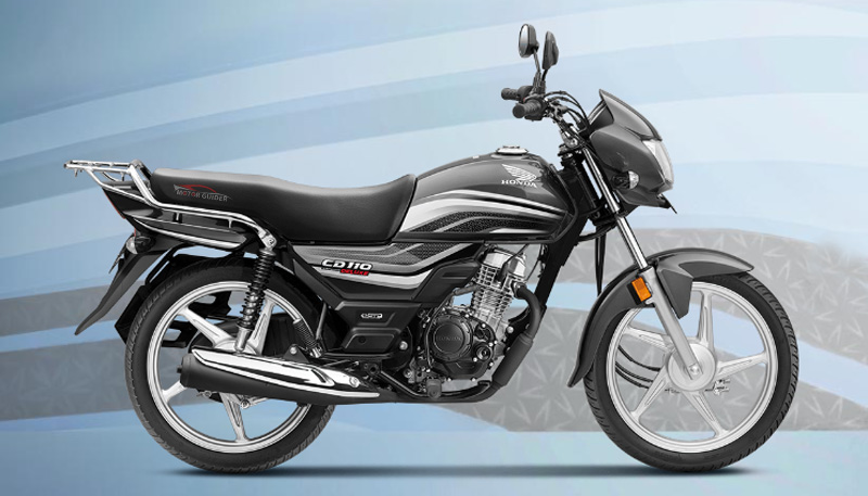 Honda CD 110 Dream Deluxe 2022 Black with Grey Colour View