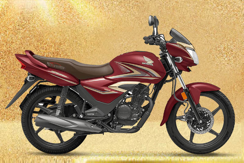 Honda Shine Celebration Edition 2022 Matte Sangria Red Metallic Colour View