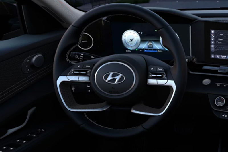 Hyundai Elantra Hybrid 2023 Interior Gear View