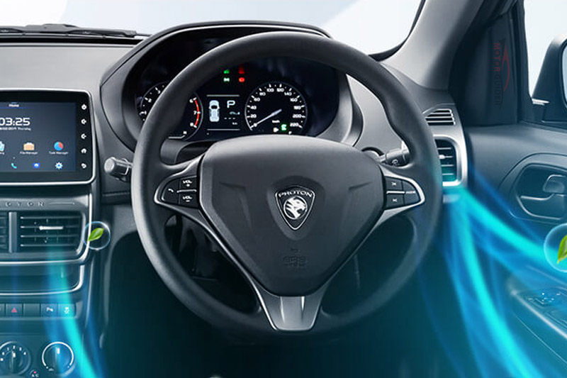 Proton Saga 2023 Interior Steering View